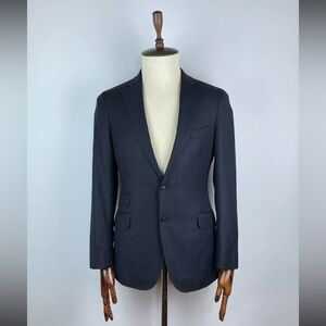 SUITSPPLY 38R Navy Bird’s Eye Sienna Jacket Pure S130’s